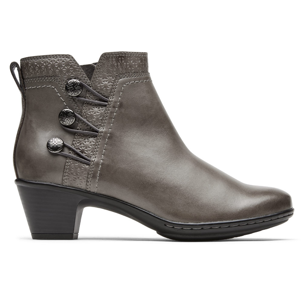 Rockport Boots For Womens Grey - Cobb Hill Kailyn Ankle - BH7214086